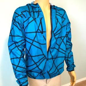 Reebok Running Jacket Blue & Black Size M